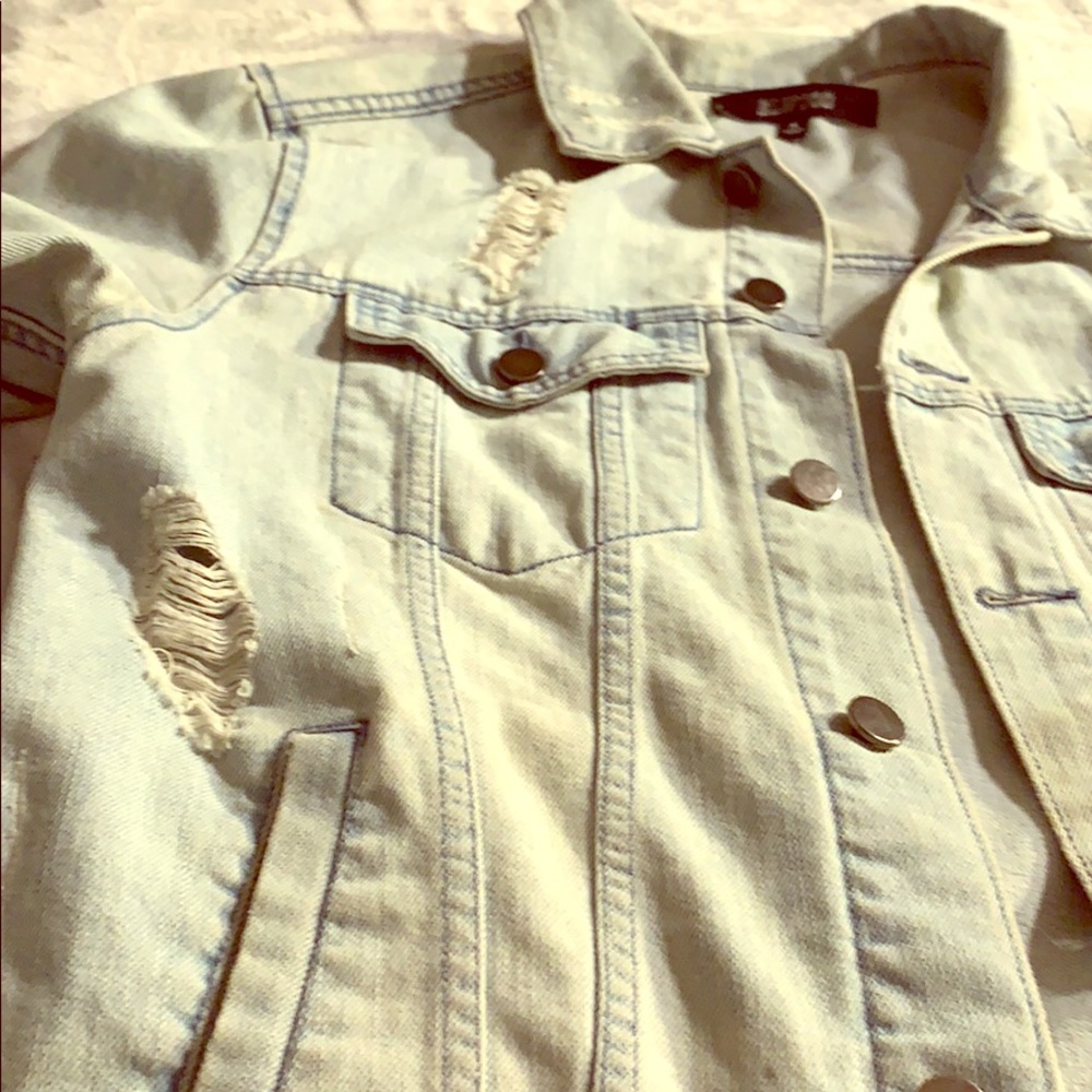 Distressed Denim Jacket